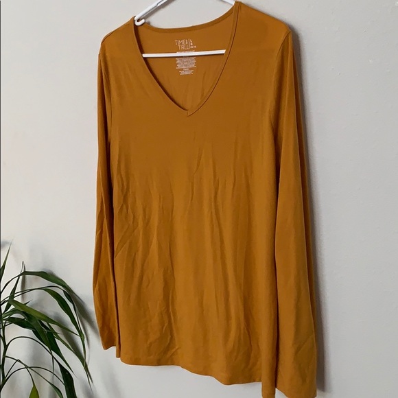 Rust/Butterscotch Colored Long-sleeved Shirt - Picture 2 of 4